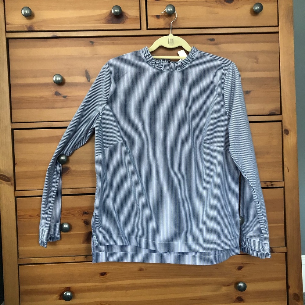 Nautical striped long sleeve top, sz. 12